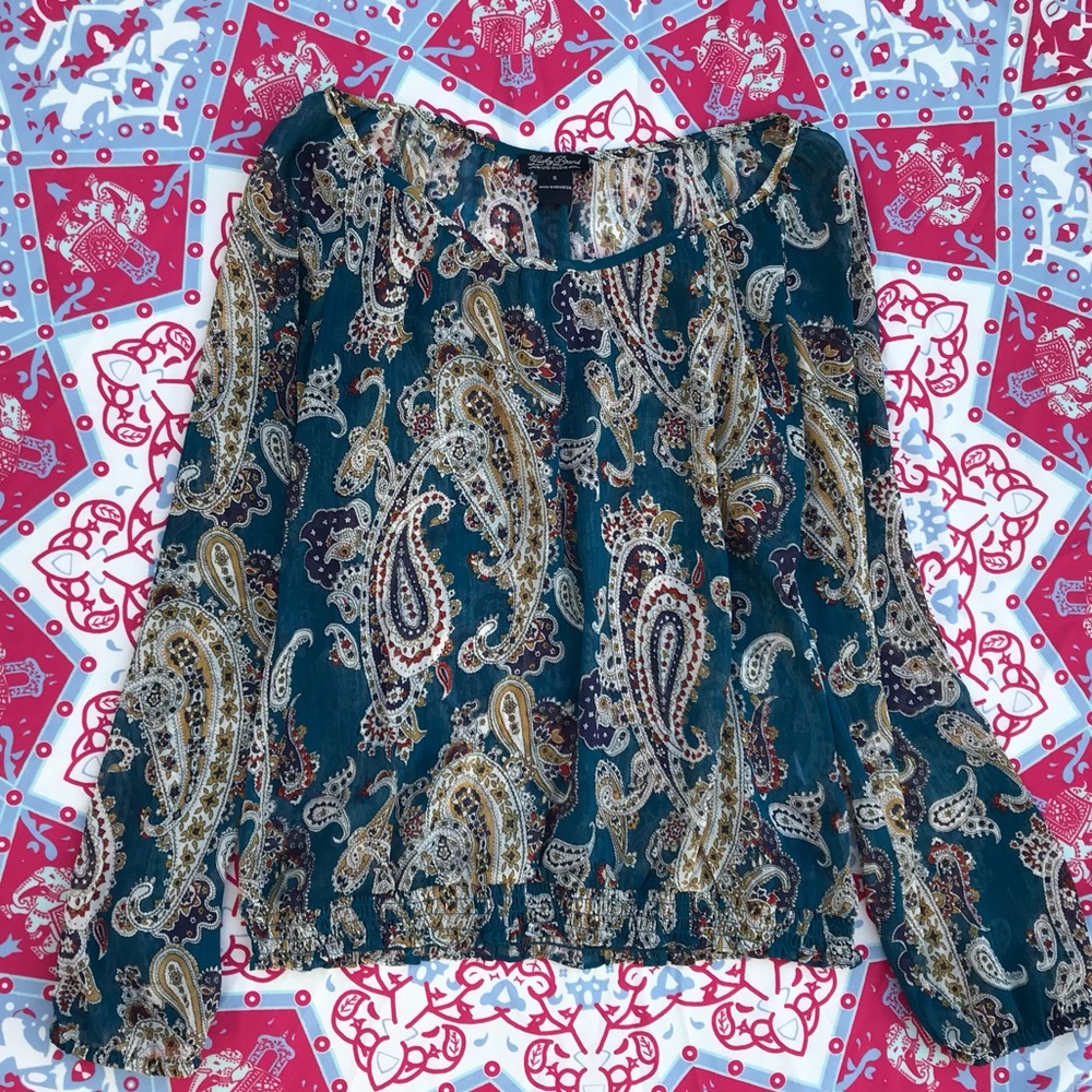 Paisley Lucky Brand Blouse